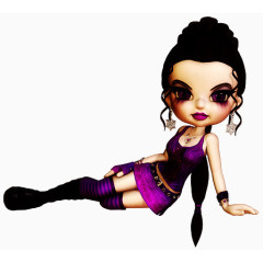 手绘女孩素材女孩矢量图