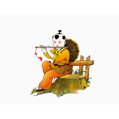 吹笛子的放牛娃