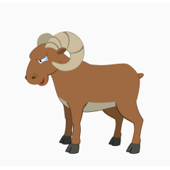 卡通手绘山羊免费下载