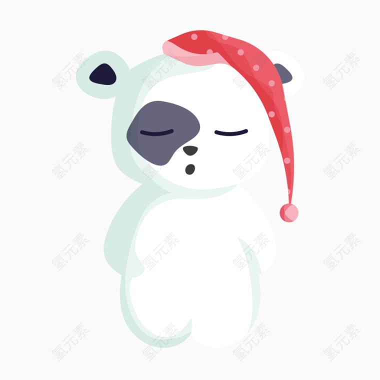 卡通白熊矢量素材