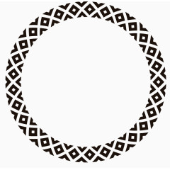 黑色花边框装饰