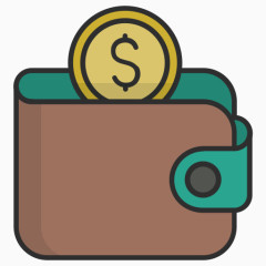 现金硬币美元欧元钱钱包钱包店支付5