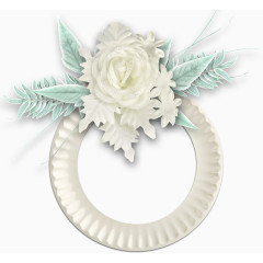 水彩花卉边框花卉边框标签