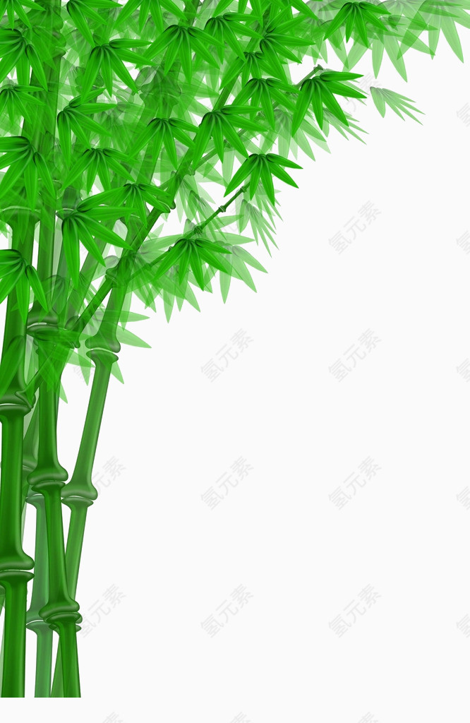 竹子矢量图卡通竹子图片  卡通清新竹子