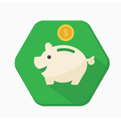 小猪存钱罐图标