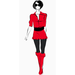 手绘女性服装设计