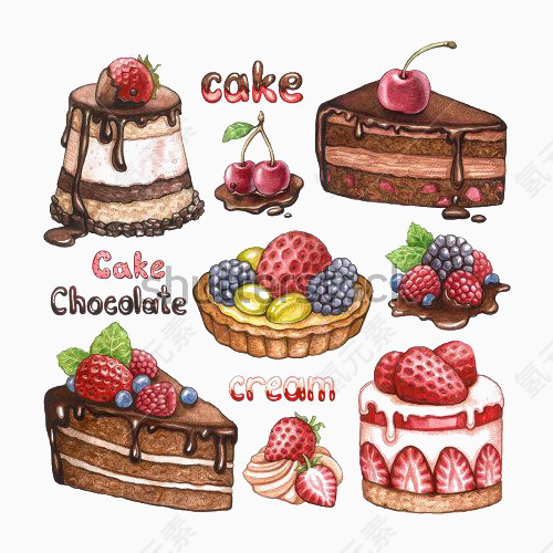 手绘蛋糕