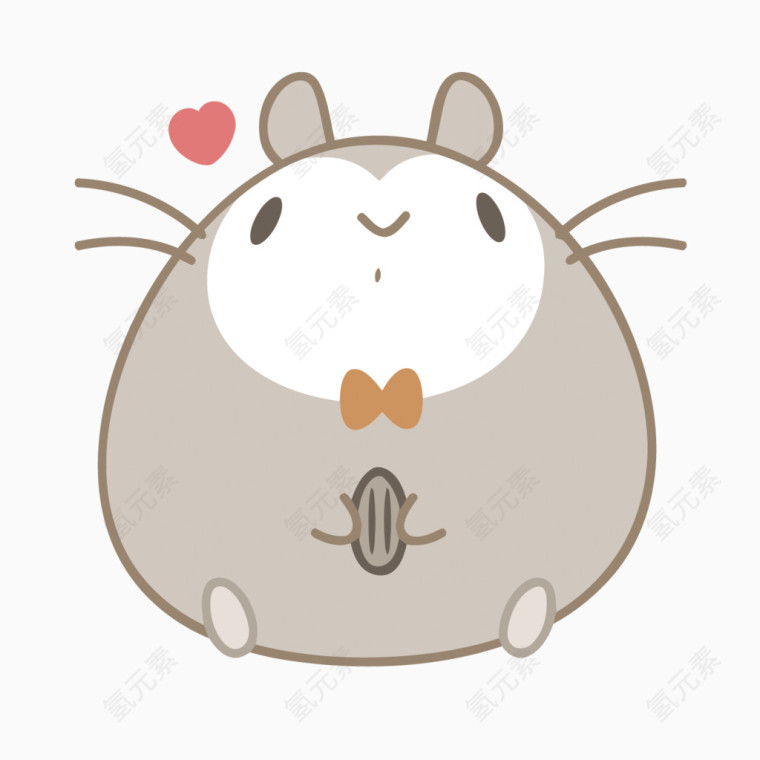 矢量可爱的仓鼠