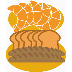 香橙面包片法棍.