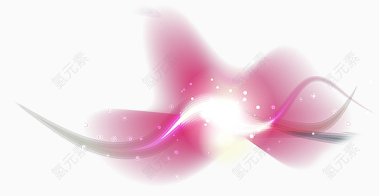 红色绚丽光效png
