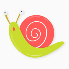 蜗牛卡通手绘