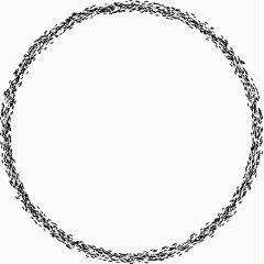 朋克暗黑几何水墨圆形效果