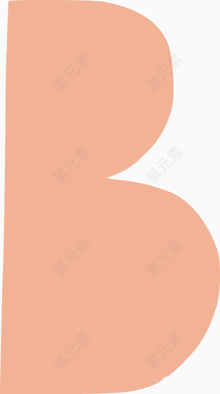 卡通字母B