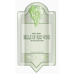 葡萄酒标签设计素材