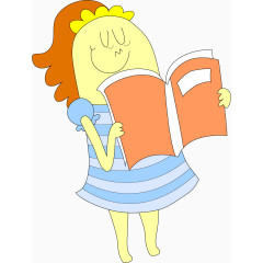 读书的怪物女孩