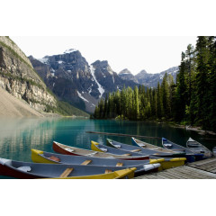 山水湖泊景色四