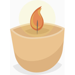 卡通手绘蜡烛png 