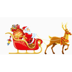 圣诞老人和驯鹿