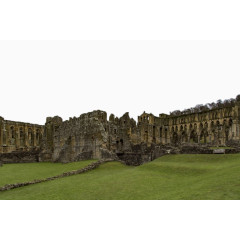 英国里沃兹修道院建筑风景二