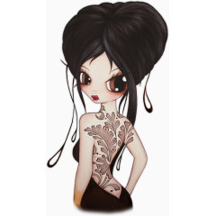 西方女孩剪影西方女孩图片