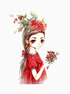 唯美手绘插画