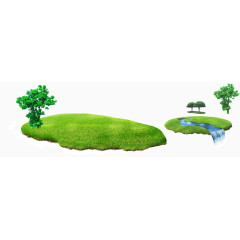 绿草地天猫Banner产品展示元素