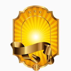 金色纸张标签