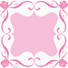 卡通精美爱情情人节边框花纹