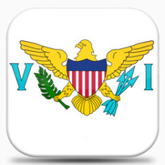 联合的美国处女群岛V7国旗图标