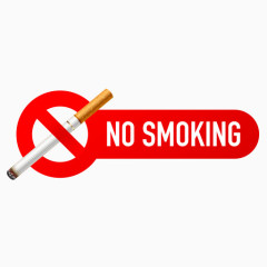 No Smoking禁止吸烟图标