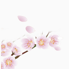 粉红色浪漫桃花素材