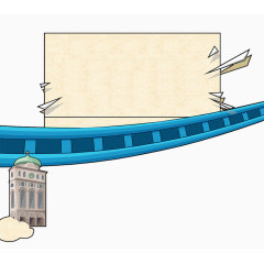  欧式风情装饰轨道边框