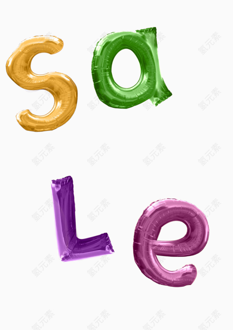 彩色字母
