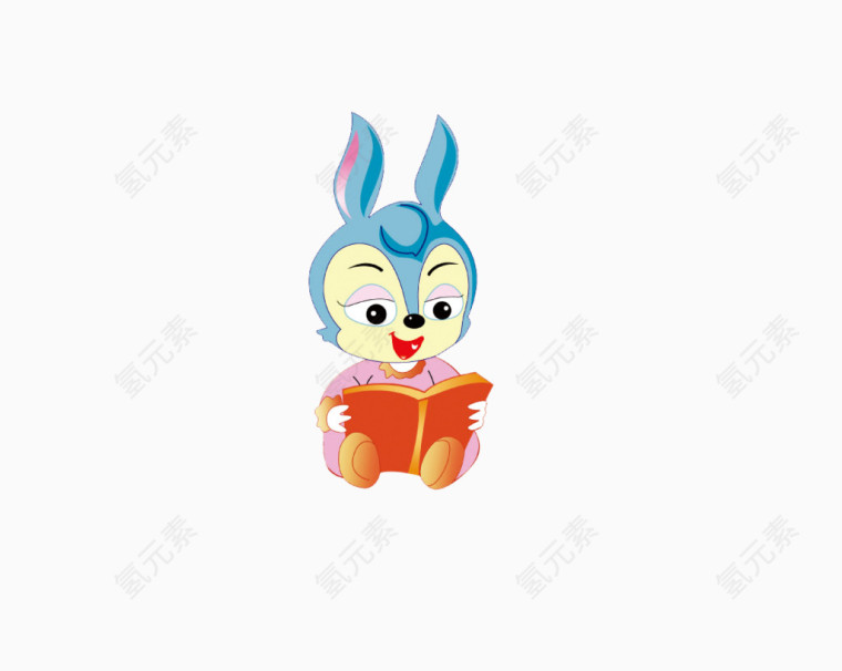 看书的小兔子