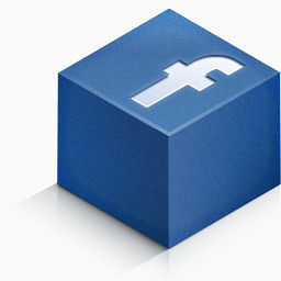 脸谱网颜色isometric-3d-social-icons