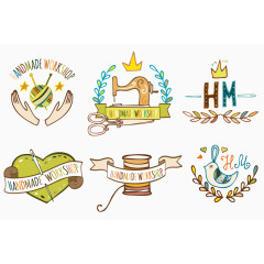 卡通缝纫元素装饰