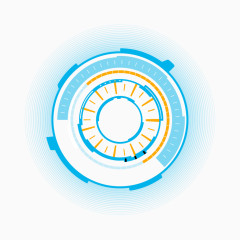 圆圈立体科技效果元素