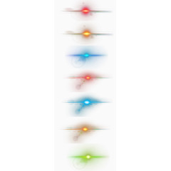 彩色发光线png