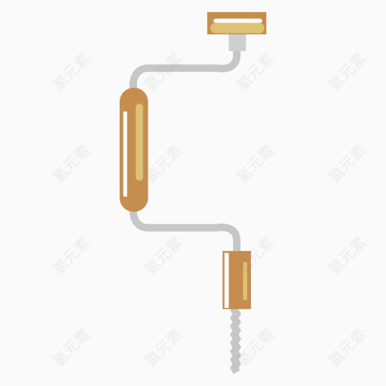 卡通工匠工具用品粉刷