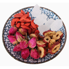 红枣枸杞玫瑰花茶