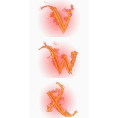 火焰字母燃烧