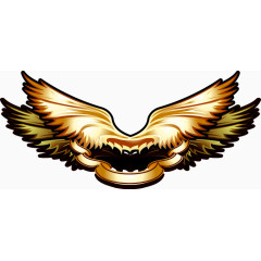 金色炫酷游戏翅膀