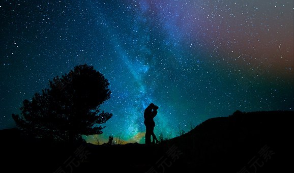 人类,恋人,夜晚的天空,繁星点点的天空,对,明星,宇宙,天空,浪漫,银