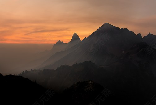 山,范围,日落,高峰,首脑会议,返回页首,景观,自然,查看,景区,户外