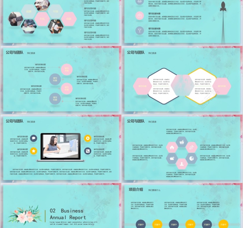 工作汇报商业计划书企业文化PPT模板第2张