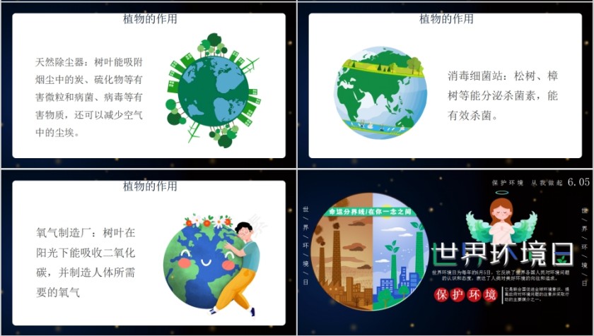 保护环境从我做起世界环境日PPT模板第4张
