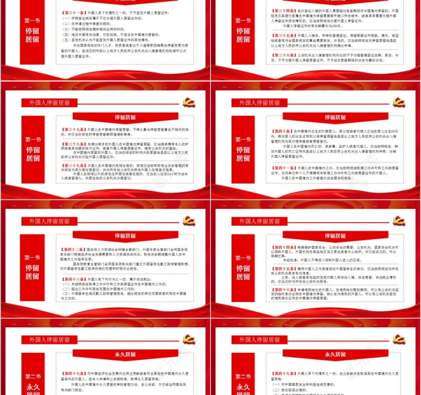 中华人民共和国出境入境管理法PPT模板第5张