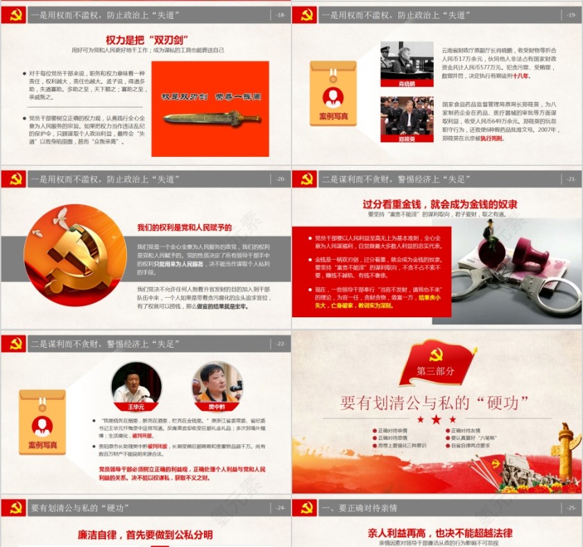 党风廉政建设专题党课练好“三功”，远离廉政风险PPT模板第4张