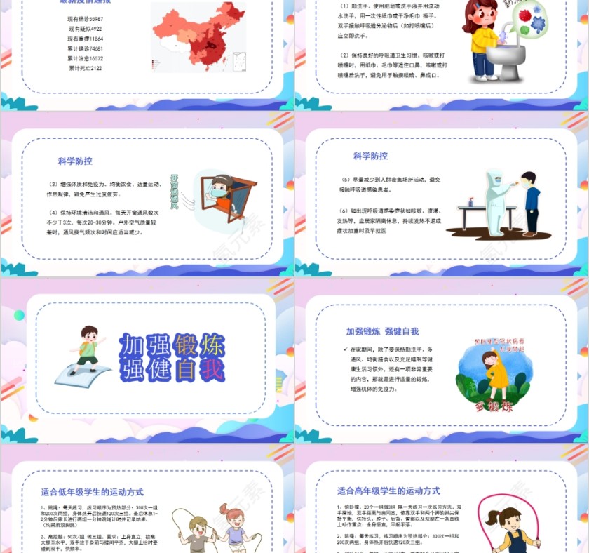 停课不停学开学不返校动员班会PPT模板第2张