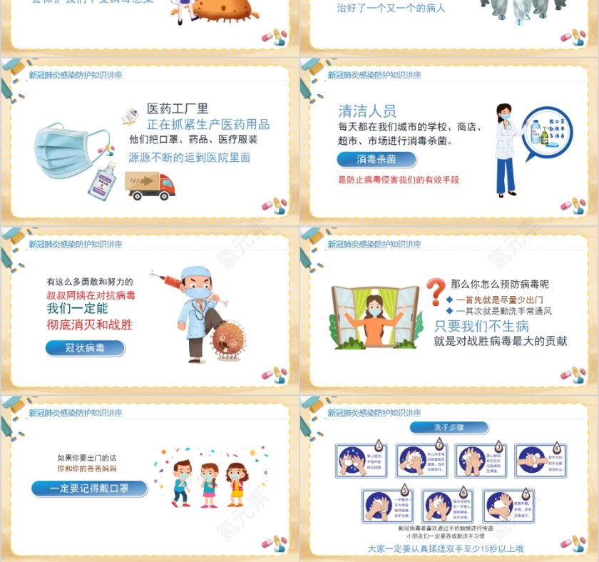 预防新冠肺炎幼儿教育机构防护知识讲座PPT模板第3张